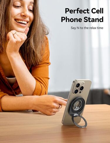 حامل حلقة الهاتف المغناطيسي من JOYROOM لـ MagSafe، [Sability Max] مقبض حلقة مغناطيسي للهاتف الخلوي in Kuwait