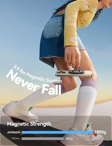 حامل حلقة الهاتف المغناطيسي من JOYROOM لـ MagSafe، [Sability Max] مقبض حلقة مغناطيسي للهاتف الخلوي in Kuwait