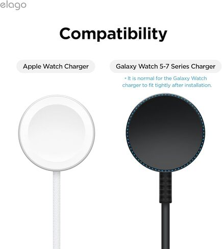 elago Charger Pad Compatible with Apple Watch Charger, Galaxy Watch 7&5&6 Series Charger, AirPods Pro 2, Durable Silicone, Durable, Compact [Charger not Included] (Stone) in Kuwait