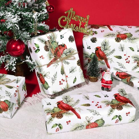 12 Sheets Christmas Wild Animals Wrapping Paper Xmas Safari Animals Pattern Gift Wrap Paper for Christmas Birthday Festival Holiday Party Wedding DIY Craft, 19.7 X 27.5 Inch in Saudi Arabia