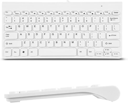 Ultra Thin Usb, Optical Mouse Mice Set Combo For Hd Cctv Kamera Wired Keyboard Camera Mini Pc Laptop (White) in Saudi Arabia
