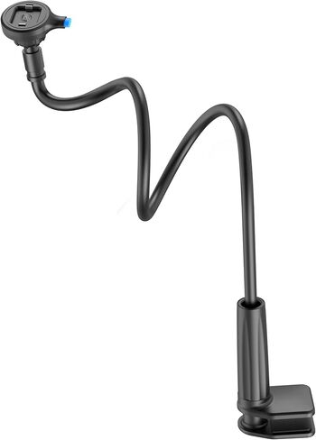 حامل هاتف SPORTLINK Gooseneck - حامل هاتف خلوي للمكتب، حامل هاتف السرير، مشبك للهاتف المحمول بجانب السرير على حامل الهاتف، حامل تثبيت علوي، متوافق مع جميع سلاسل iPhone، Samsung، Huawei، إلخ. in Kuwait