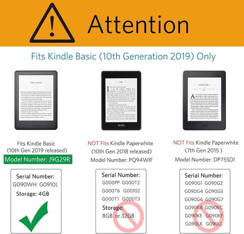 حافظة CoBak الشفافة لجهاز Kindle الجيل العاشر 2019 مقاس 6 بوصات مع حزام يد مرن - غطاء شفاف ناعم للغاية من مادة TPU، حماية خفيفة الوزن ومتينة in Saudi Arabia