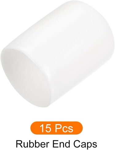 Screw Thread Protector Cover Rubber End Caps, [for Screw, Bolt] - 2"(50mm) ID/White/4pcs in Kuwait