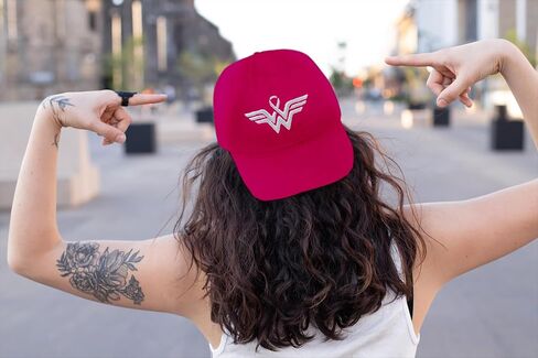 Breast Cancer Awareness Hat for Women Embroidered Pink Ribbon Hat in Saudi Arabia