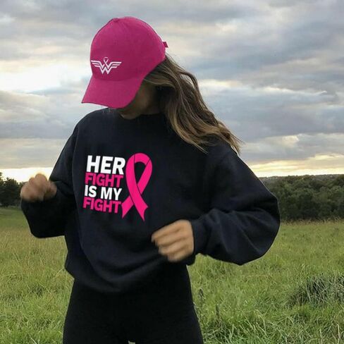 Breast Cancer Awareness Hat for Women Embroidered Pink Ribbon Hat in Saudi Arabia