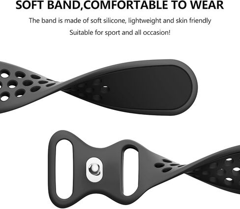 Vanjua Breathable Band for Amazfit Bip 5 Bands, Amazfit GTR 4 / GTR 3 Pro / GTR 3 / GTR 2e / GTR 2 / GTR 47mm Smart Watch, 22mm Quick Release Soft Silicone Replacement Wristband Sport Strap Compatible with Amazfit Bip 5 Band / Amazfit GTR 4 / GTR 3 Bands  in Kuwait