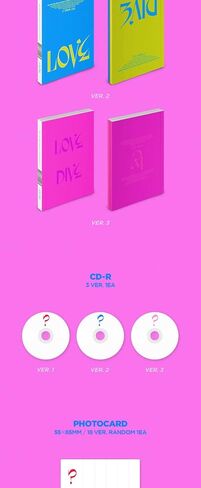 IVE LOVE DIVE 2nd Single Album Ver.3 CD+96p PhotoBook+1p PhotoCard+Heart Hologram Card+Tracking Sealed in Saudi Arabia