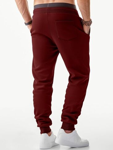JMIERR Men's Sweatpants with Zipper Pockets Fleece Tapered Joggers Drawstring Waist Athletic Gym Running Workout Track Pants in Saudi Arabia