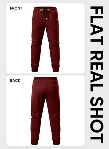 JMIERR Men's Sweatpants with Zipper Pockets Fleece Tapered Joggers Drawstring Waist Athletic Gym Running Workout Track Pants in Saudi Arabia