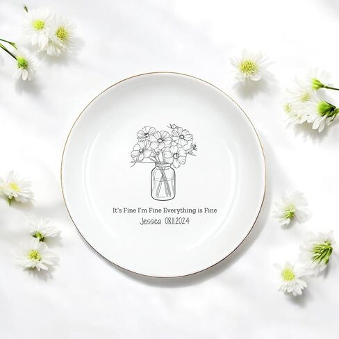 Daughter Ring Dish from Mom, Daughter Christmas Gift, Son Gifts from Mom, Trinket Tray for Mem, Daughter In Law Ring Dish, Jewelry Dish Gifts for Granddaughter, Women Gifts (Granddaughter) in Kuwait