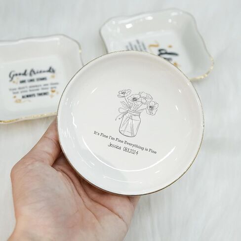 Daughter Ring Dish from Mom, Daughter Christmas Gift, Son Gifts from Mom, Trinket Tray for Mem, Daughter In Law Ring Dish, Jewelry Dish Gifts for Granddaughter, Women Gifts (Granddaughter) in Kuwait