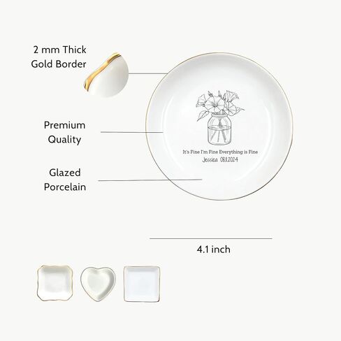 Daughter Ring Dish from Mom, Daughter Christmas Gift, Son Gifts from Mom, Trinket Tray for Mem, Daughter In Law Ring Dish, Jewelry Dish Gifts for Granddaughter, Women Gifts (Granddaughter) in Kuwait