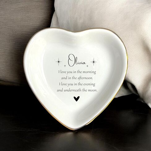 Daughter Ring Dish from Mom, Daughter Christmas Gift, Son Gifts from Mom, Trinket Tray for Mem, Daughter In Law Ring Dish, Jewelry Dish Gifts for Granddaughter, Women Gifts (Granddaughter) in Kuwait