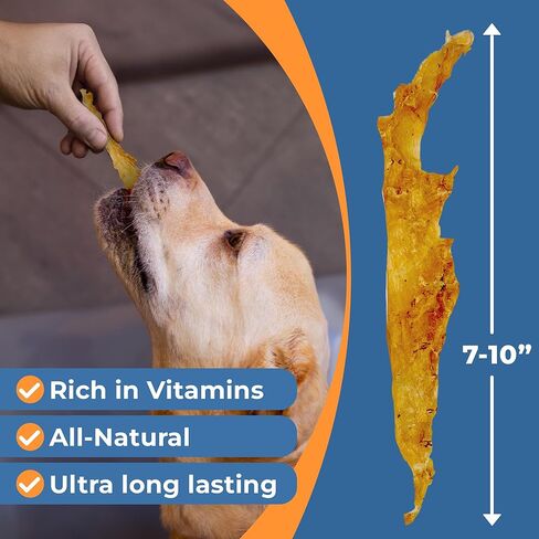 USA Turkey Tendons for Dogs - Tasty Turkey Tendon Jerky Treats for Dogs All Natural Dog Treats & Dog Snacks for Small Dogs - Ideal Puppy Teething Chews Dog Turkey Tendons 8oz in Saudi Arabia