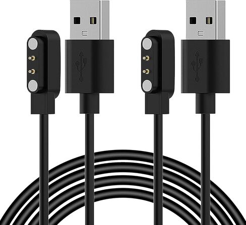 شاحن بديل ECSEM مخصص للساعة الذكية OYV TGW008 & OYV TGW101، سلك كابل شحن USB مغناطيسي لملحقات الساعة الذكية OYV TGW101 TGW008 60 سم، أسود in Saudi Arabia