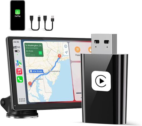 Mini Wireless Carplay Adapter for Apple, Newest Stable Wireless carplay Adapter Smallest Fast Convert Factory Wired to Wireless CarPlay Dongle Cars for iOS in Saudi Arabia