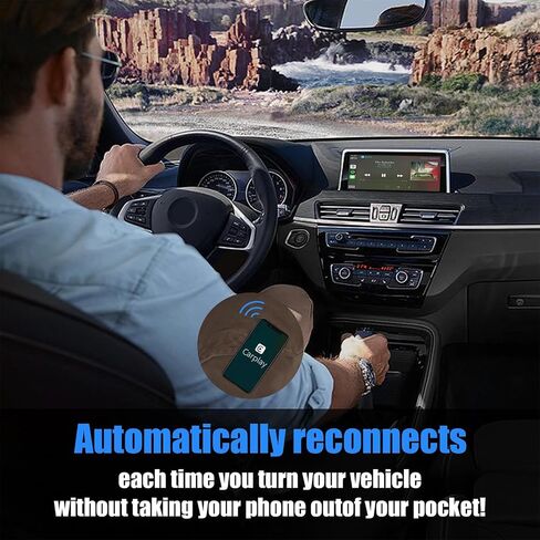 Mini Wireless Carplay Adapter for Apple, Newest Stable Wireless carplay Adapter Smallest Fast Convert Factory Wired to Wireless CarPlay Dongle Cars for iOS in Saudi Arabia