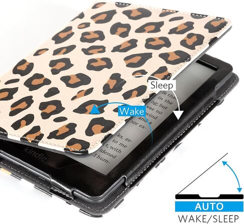 CoBak Case for Kindle Paperwhite - All New PU Leather Cover with Auto Sleep Wake, Hand Strap, Card Slot for Kindle Paperwhite Signature Edition and Kindle Paperwhite 11th Generation 2021 Released in Saudi Arabia