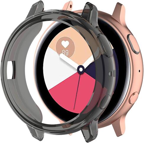 Disscool TPU Case Cover for Samsung Galaxy Watch Active 2 40mm(SM-R830), Soft Anti Drop TPU Protective Case Cover Skin for Samsung Galaxy Watch Active 2 40mm(SM-R830)(TPU Black) in Saudi Arabia