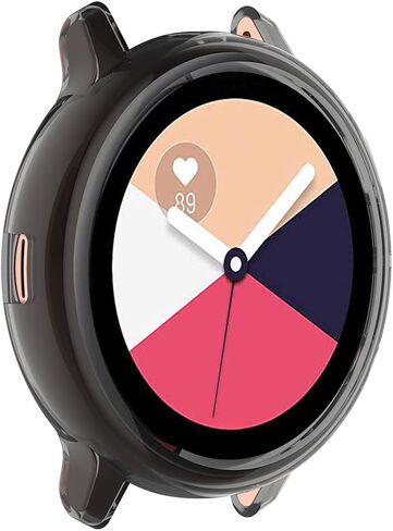 Disscool TPU Case Cover for Samsung Galaxy Watch Active 2 40mm(SM-R830), Soft Anti Drop TPU Protective Case Cover Skin for Samsung Galaxy Watch Active 2 40mm(SM-R830)(TPU Black) in Saudi Arabia