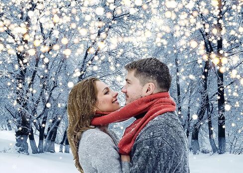 Winter Scene Backdrop for Photography 7x5FT Glitter White Snow Forest Wonderland Landscape Background for Family Christmas Party Decoration Xmas Holiday Portrait Photo Studio Props (84x60 inch) in Saudi Arabia