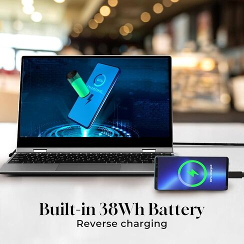 تغيير شاشة Lapdock المحمولة مع لوحة المفاتيح وشاشة اللمس مثل الكمبيوتر المحمول|متوافق مع Samsung Dex وSteam Deck وNintendo Switch وWindows وMac وChromebook|بطارية 10800 مللي أمبير|شاشة 1080P HDR IPS مقاس 14 بوصة in Kuwait