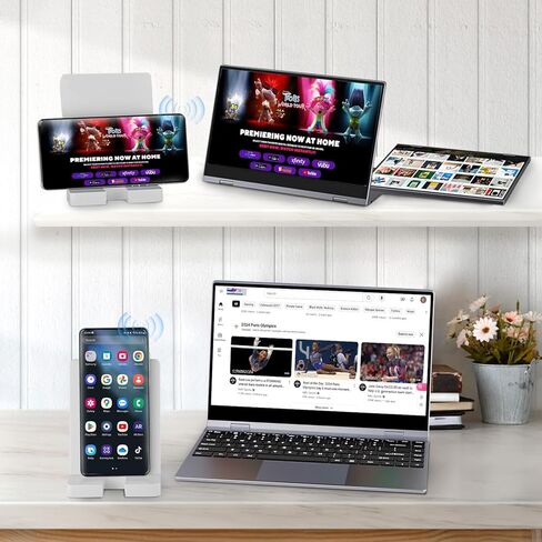 تغيير شاشة Lapdock المحمولة مع لوحة المفاتيح وشاشة اللمس مثل الكمبيوتر المحمول|متوافق مع Samsung Dex وSteam Deck وNintendo Switch وWindows وMac وChromebook|بطارية 10800 مللي أمبير|شاشة 1080P HDR IPS مقاس 14 بوصة in Kuwait