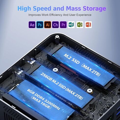 كمبيوتر صغير، Intel 12th N100 (يصل إلى 3.4 جيجا هرتز)، 16 جيجا+500 جيجا، يدعم Dual1000M LAN، كمبيوتر مكتبي صغير 4K Dual HDMI، Wifi5/BT5.0/USB3.2، مزود طاقة مدمج 45 وات، كمبيوتر مكتبي صغير in Saudi Arabia
