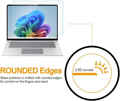 Supershieldz مصمم لجهاز Microsoft Surface Laptop 7 (15 بوصة) واقي شاشة من الزجاج المقوى، مضاد للخدش، خالٍ من الفقاعات in Saudi Arabia