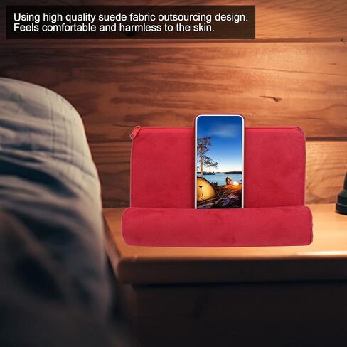 Pillow Tablet Stand, Portable Mobile Phone Support Bed Rest Cushion Tablet Reading Holder Tablet Pillow Stand Holder for Tablet Book Kindle Tab Stand Holder for Bed Armrests Carpet, 9.6x6.5x4.7 in in Saudi Arabia