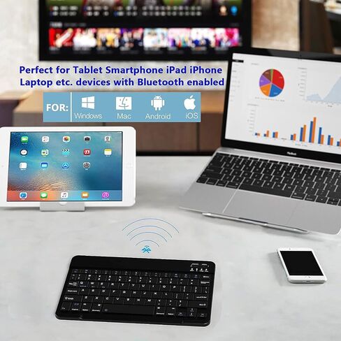 [4 inch 1] ONN 11" Tablet Pro / 100146660 Screen Protector and Keyboard Case Tempered Glass for ONN 11inch Tablet Pro / 100146660 (2024 Model) (Blue) in Saudi Arabia