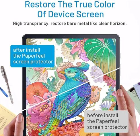 [2 Pack] Paper-Feel Screen Protector for Samsung Galaxy Tab S10 Ultra/Tab S9 Ultra/S8 Ultra 14.6 Inch, Anti-Glare/Writing Smooth PET Protective Film for S-Pen - Matte in Saudi Arabia
