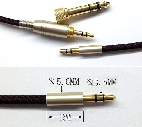 1.5m Replacement Headphone Cable for Philips SHP9500 SHL5505 SHL5705 Sony MDR-1A 10R in Saudi Arabia