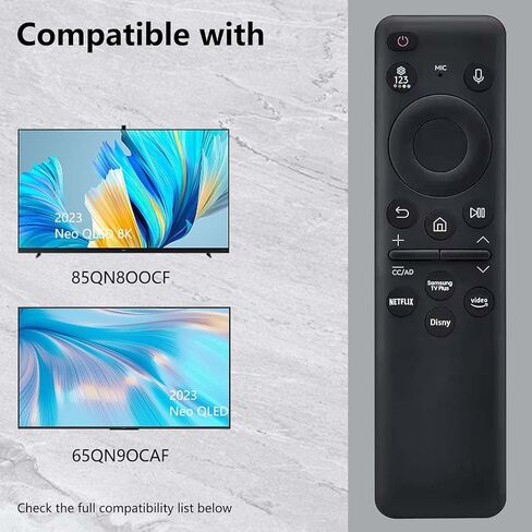2023 New Remotes Original for Samsung BN59-01432A with Voice - Compatible with Neo QLED 8K HDR Smart TVs Solar Charging Remote for 2023 Models. in Saudi Arabia