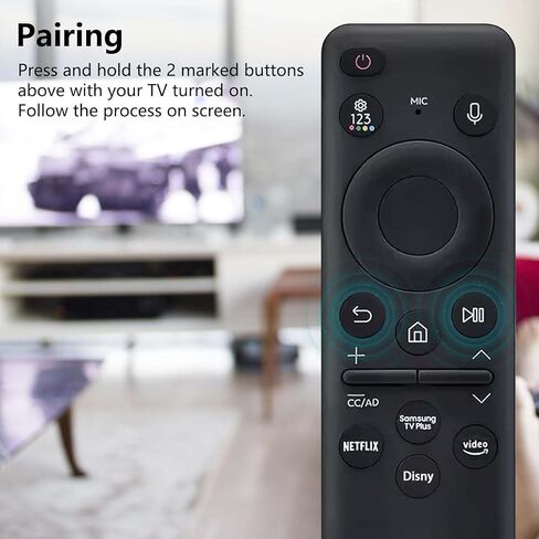 2023 New Remotes Original for Samsung BN59-01432A with Voice - Compatible with Neo QLED 8K HDR Smart TVs Solar Charging Remote for 2023 Models. in Saudi Arabia