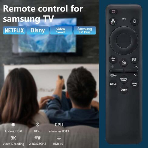 2023 New Remotes Original for Samsung BN59-01432A with Voice - Compatible with Neo QLED 8K HDR Smart TVs Solar Charging Remote for 2023 Models. in Saudi Arabia