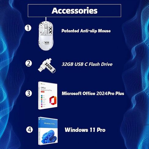 HP All-in-One Desktop Computer 27 inch, Intel 13th Gen Core i7-1355U, 64 GB RAM, 4 TB SSD, FHD, Intel Iris Xe Graphics, Wireless KB, MS Office Pro 2024 Lifetime License & Win 11 Pro & Patented Mouse in Saudi Arabia