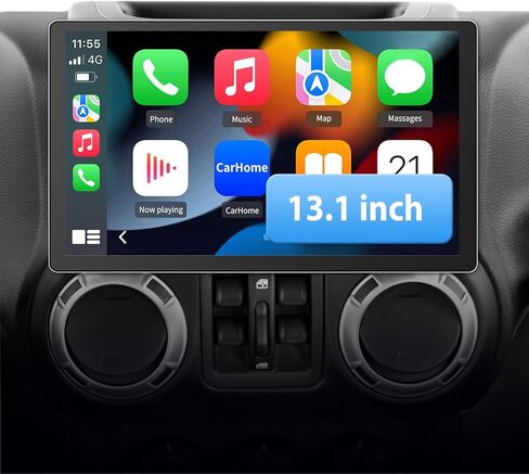 Android 12 Car Radio Stereo Compatible for Jeep Wrangler JK Gand Cherokee Dodge Ram 1500 with Wireless CarPlay Android Auto,GPS/FM/WiFi/USB in Saudi Arabia