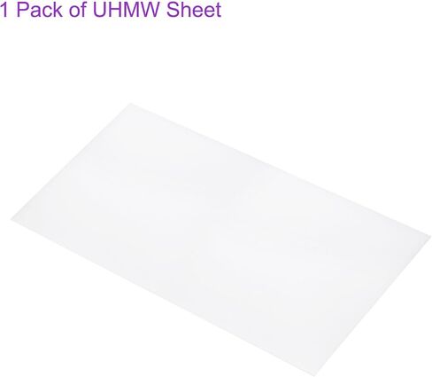 DMiotech 6 x 6 x 3/8 Inch Plastic UHMW Sheets, Ultra High Molecular Weight Polyethylene, Opaque White Polyethylene Board for Automotive, Chemical, Manufacturing, DIY Home Kitchen in Saudi Arabia