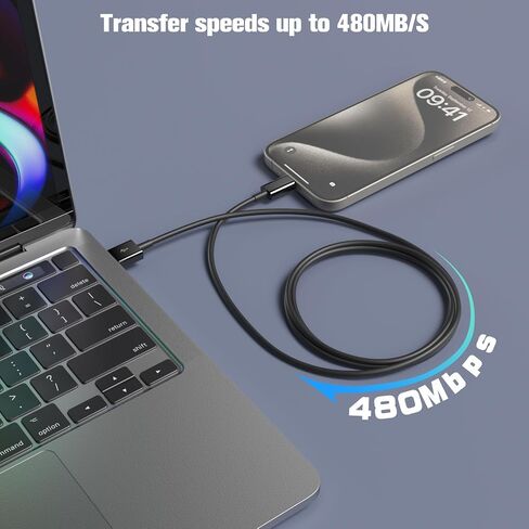 Car Carplay Cable for iPhone 15,IPhone 15 Plus,IPhone 15 Pro ,15 Pro Max ,USB A to USB C for Carplay USB C Cord,iPad usb C Cable 10th Gen iPad Air 5th 4th Mini Car Charger Cable Cord 3FT Replacement in Kuwait