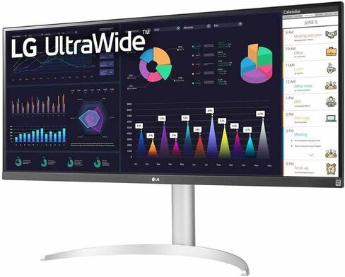 شاشة LG 34 بوصة، منحنية، 2560X1080، 21:9 IPS، HDMI 1.4، DP 1.4، USB-Type-C in Saudi Arabia
