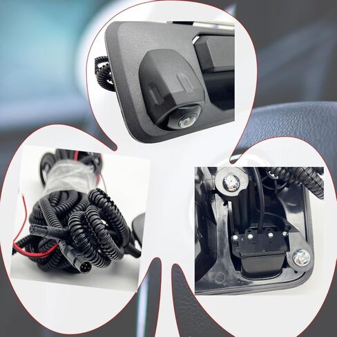 69090-0C090 مقبض الباب الخلفي مع كاميرا الرؤية الخلفية الخلفية متوافق مع 2016-2023 تاكوما، 2014-2021 تندرا - استبدال الكاميرا الاحتياطية # 69090-0C091 in Kuwait