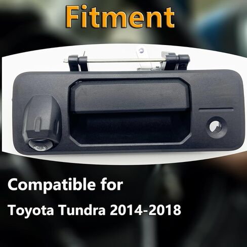 69090-0C090 مقبض الباب الخلفي مع كاميرا الرؤية الخلفية الخلفية متوافق مع 2016-2023 تاكوما، 2014-2021 تندرا - استبدال الكاميرا الاحتياطية # 69090-0C091 in Kuwait