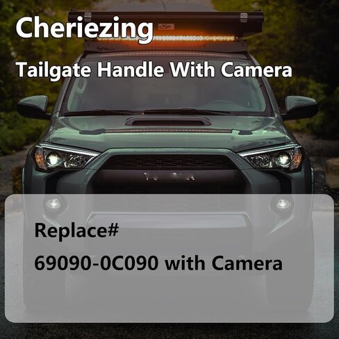 69090-0C090 مقبض الباب الخلفي مع كاميرا الرؤية الخلفية الخلفية متوافق مع 2016-2023 تاكوما، 2014-2021 تندرا - استبدال الكاميرا الاحتياطية # 69090-0C091 in Kuwait