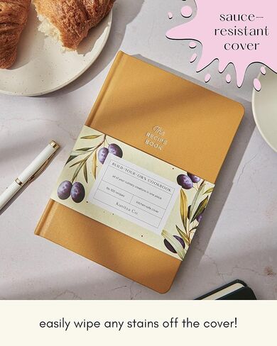 Kunitsa Co. Recipe Book to Write in Your Own Recipes, Blank Cook Book and Recipe Journal - Gift for a Chef in Kuwait