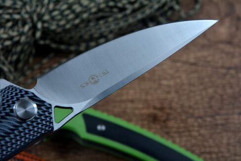 سكاكين صيد من نوع SUN Flipper للبقاء على قيد الحياة D2 Blade Satin G10 مقبض TS81 (أسود) in Kuwait