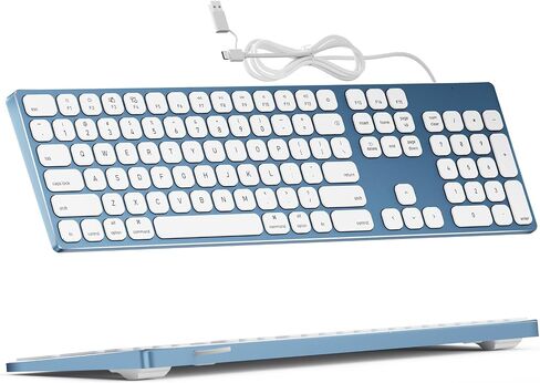 لوحة مفاتيح Yivandi اللاسلكية بتقنية البلوتوث لنظام التشغيل Apple Mac OS - تصميم QWERTY الأمريكي، كتابة دقيقة لمفاتيح المقص، بطارية قابلة لإعادة الشحن، وقت عمل طويل جدًا، متوافق مع iMac/MacBook Pro/Mac Mini أو iPad in Saudi Arabia