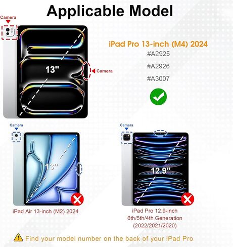 حافظة iPad Pro مقاس 13 بوصة مع لوحة مفاتيح (M4، 2024)، لوحة مفاتيح بلوتوث لاسلكية مغناطيسية قابلة للفصل، غطاء فوليو نحيف مع حامل أقلام لجهاز iPad Pro الجديد مقاس 13 بوصة، خاصية النوم/الاستيقاظ التلقائي، عمر بطارية طويل - أخضر in Saudi Arabia