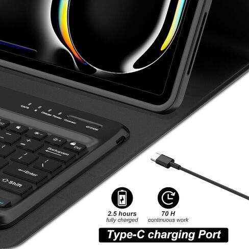 حافظة iPad Pro مقاس 13 بوصة مع لوحة مفاتيح (M4، 2024)، لوحة مفاتيح بلوتوث لاسلكية مغناطيسية قابلة للفصل، غطاء فوليو نحيف مع حامل أقلام لجهاز iPad Pro الجديد مقاس 13 بوصة، خاصية النوم/الاستيقاظ التلقائي، عمر بطارية طويل - أخضر in Saudi Arabia